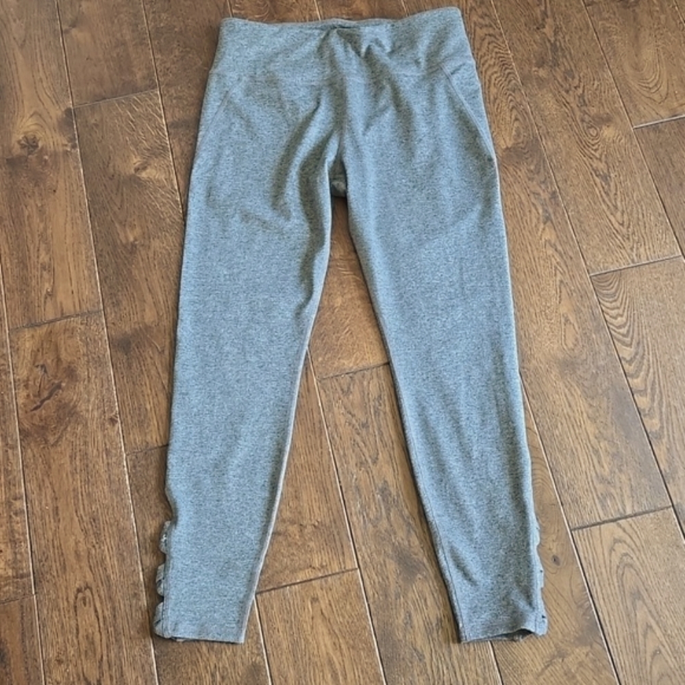 Grey Marled Abercrombie & Fitch Leggings M Ankle Cutout